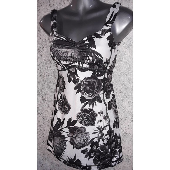 Lululemon Sz 4 Athletica ARIA Tank Top Brisk Bloom Floral EUC - Picture 4 of 9